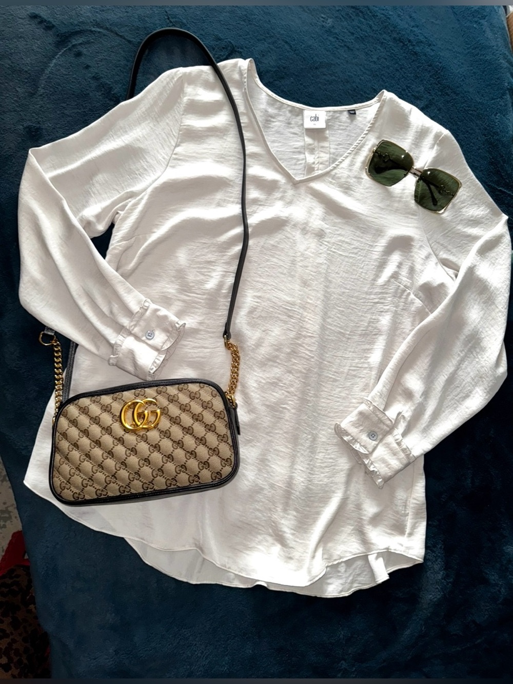 NEW! CABI Classic Blouse, Platinum, style 3768, size XL, NWOT (Never Worn)